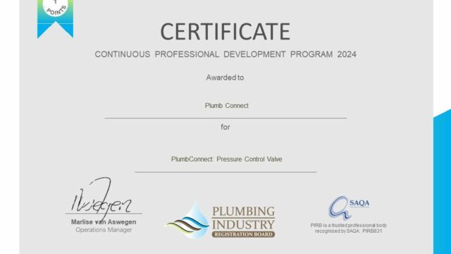 PlumbConnect Pressure Control Valve – 2024